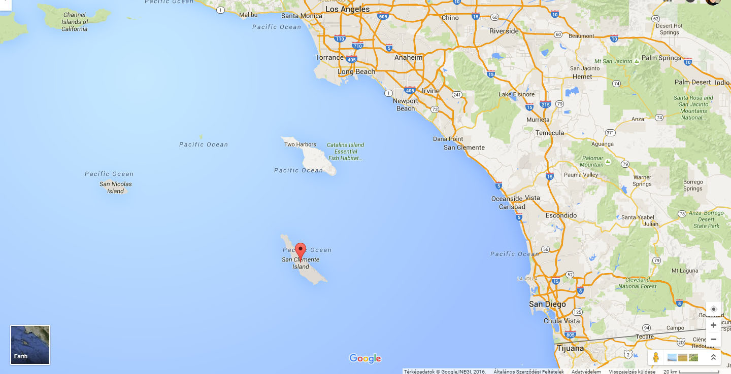 The San Clemente Island, where Luna went missing