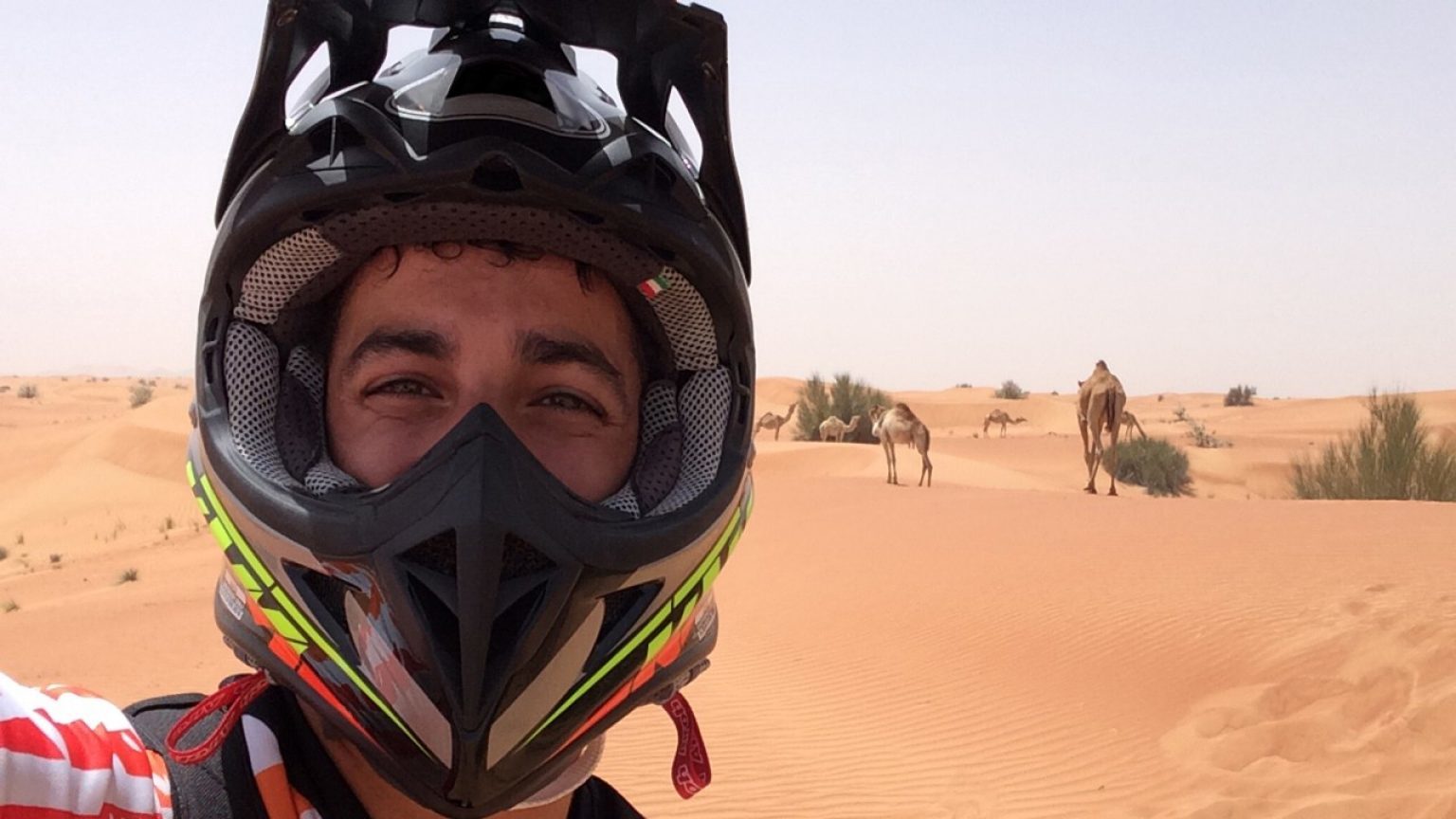 Daniel Ricciardo on a trek through the desert 