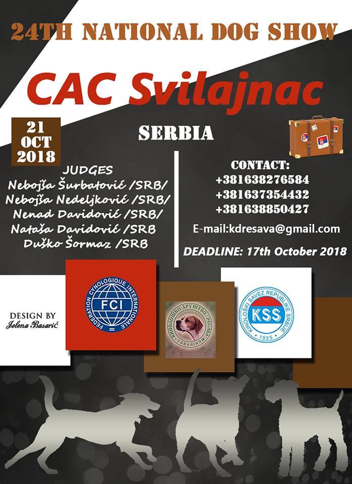 24th National Dog Show CAC Svilajnac, Serbia