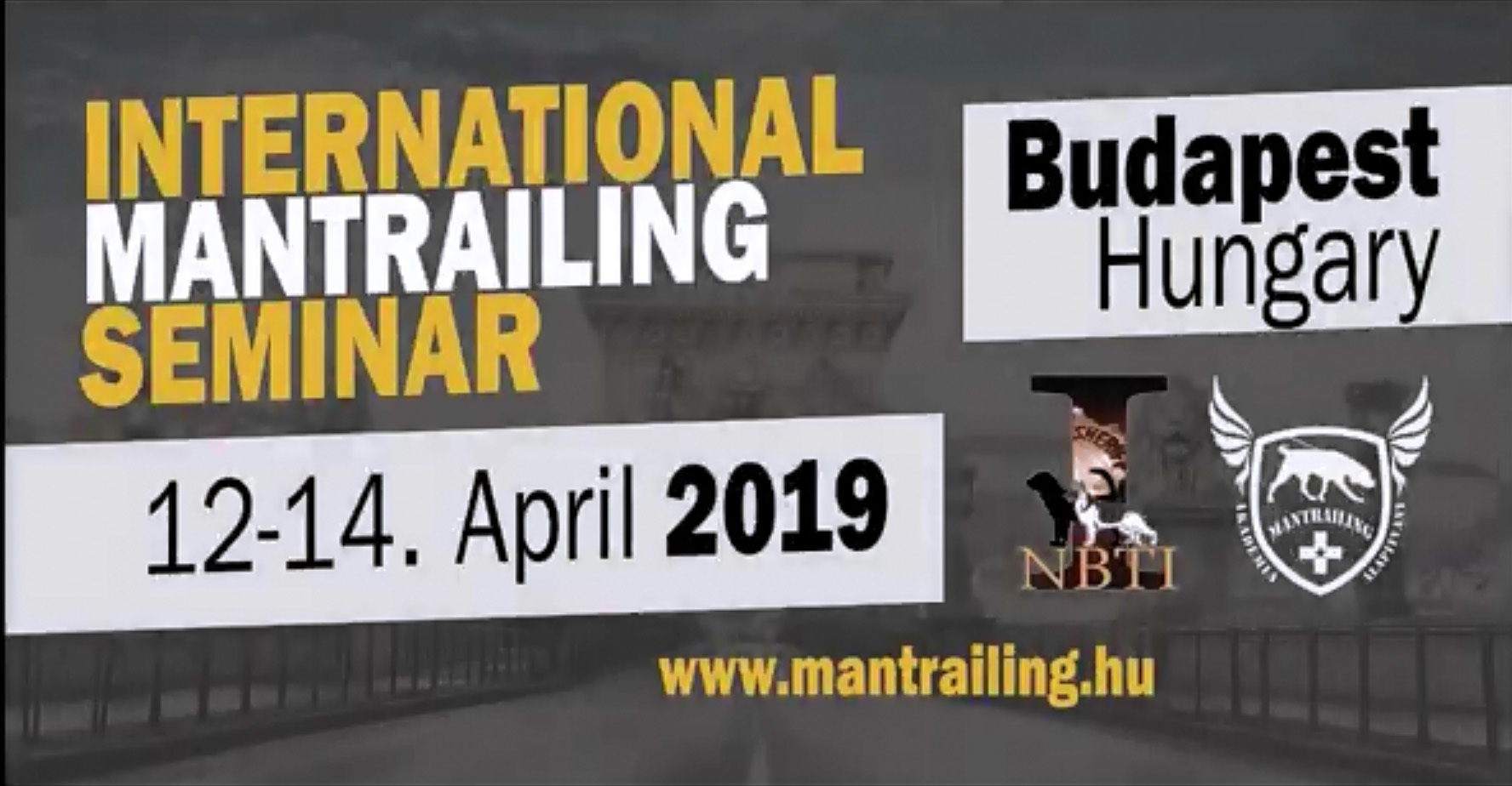 International Mantrailing Seminar Budapest 12-14.04.2019 