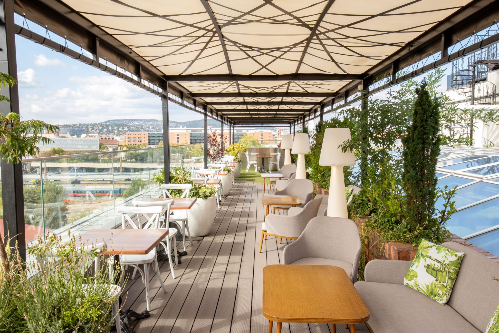 The Sky Garden Rooftop Terrace awaits guests with special cocktails and snacks from late spring to early fall