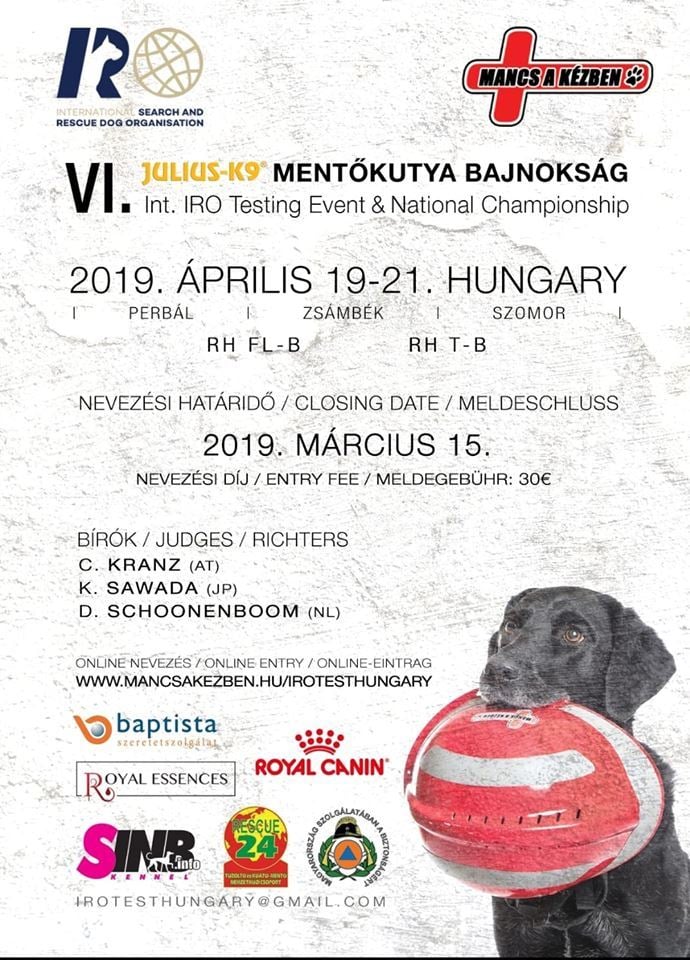 VI. JULIUS-K9, IRO Magyar Bajnokság / VI. Julius-K9, IRO Hungarian National Championship