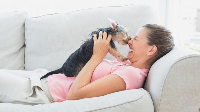 Dog kisses and unconditional love